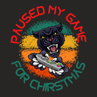 Limited Edition Paused My Game For Christmas-isx1p Ladies Fitted T-shirt | Artistshot