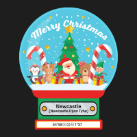 Hot Trend Newcastle Upon Tyne England Uk - Merry Christmas Snowglobe Classic T-shirt | Artistshot