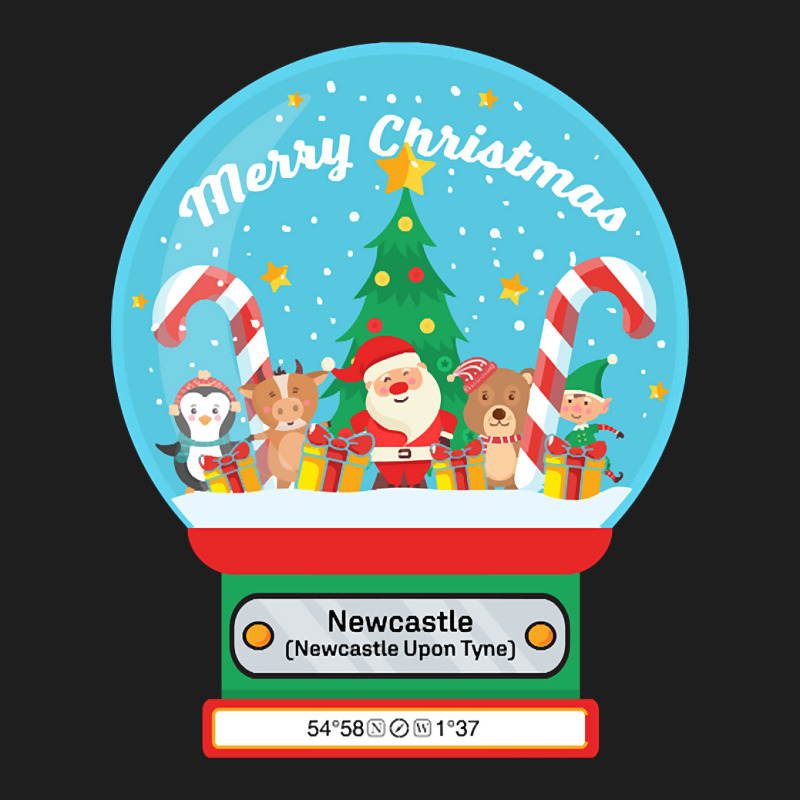 Hot Trend Newcastle Upon Tyne England Uk - Merry Christmas Snowglobe Classic T-shirt by Milne Charlton | Artistshot