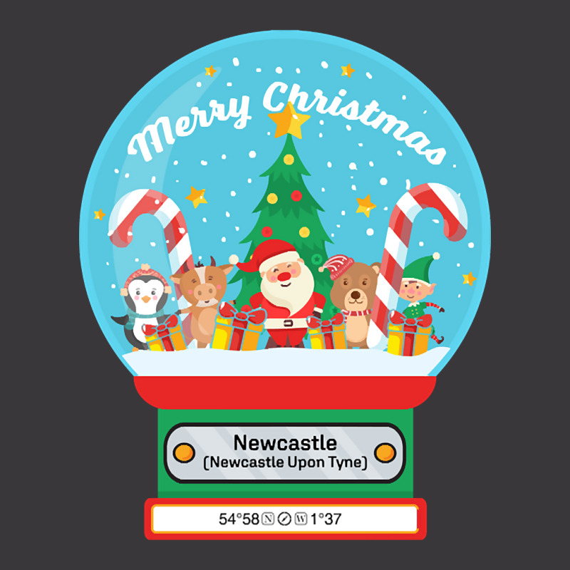 Hot Trend Newcastle Upon Tyne England Uk - Merry Christmas Snowglobe Ladies Curvy T-Shirt by Milne Charlton | Artistshot