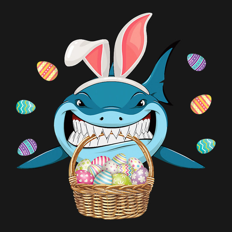 Cute Bunny Shark Easter  For Boys Girls Flannel Shirt by HANANELArtist | Artistshot