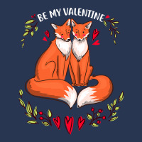 Be My Valentine Cute Valentines Day Gift Fox Animal Men Denim Jacket | Artistshot