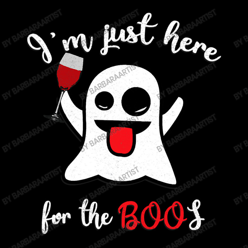 Funny Just Here For The Boos Ghost Wine Tasting Halloween Adjustable Cap by BarbaraArtist | Artistshot