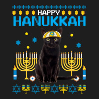 Black Cat Chanukah Jewish Ugly Hanukkah Sweater Pajama Classic T-shirt | Artistshot