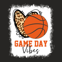 Bleached Basketball Game Day Vibes Basketball Mom Game Day Ladies Fitted T-shirt | Artistshot