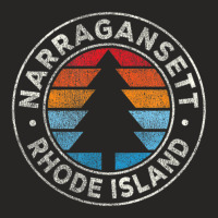 Narragansett Rhode Island Ri Vintage Retro 70s Ladies Fitted T-shirt | Artistshot