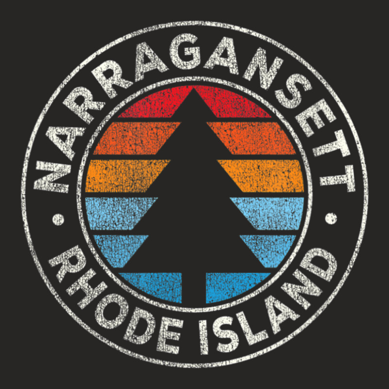 Narragansett Rhode Island Ri Vintage Retro 70s Ladies Fitted T-Shirt by michaelyounger19 | Artistshot