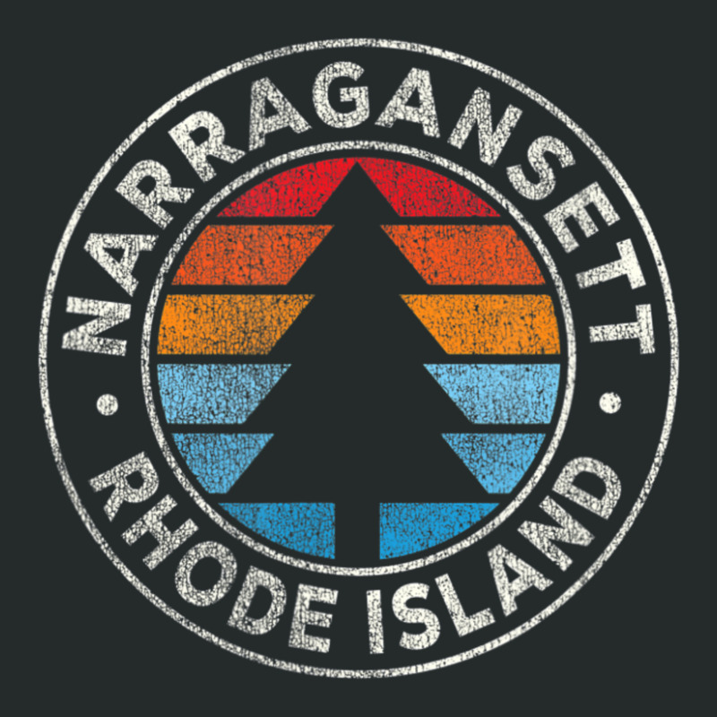 Narragansett Rhode Island Ri Vintage Retro 70s Women's Triblend Scoop T-shirt by michaelyounger19 | Artistshot