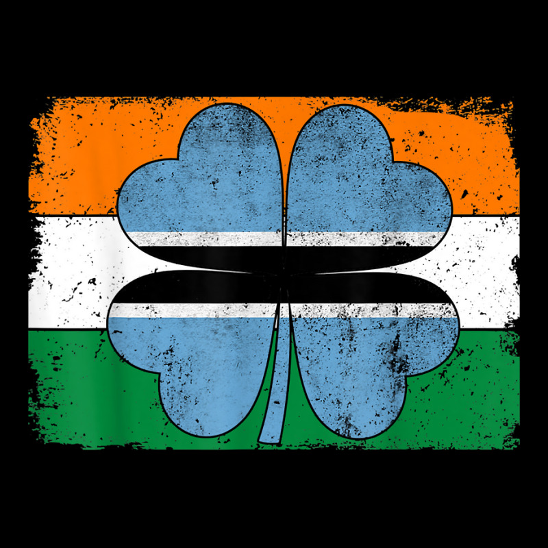 Irish Botswana Flag Ireland Shamrock St Patricks Day T Shirt Full Set
