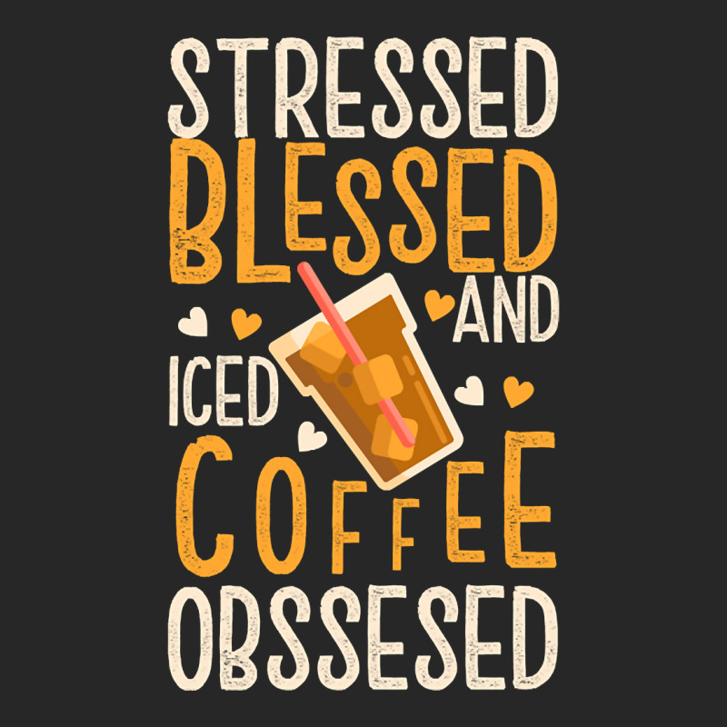 Limited Edition Stressed Blessed And Iced Coffee Obsessed Women's Pajamas Set by poppyallen | Artistshot