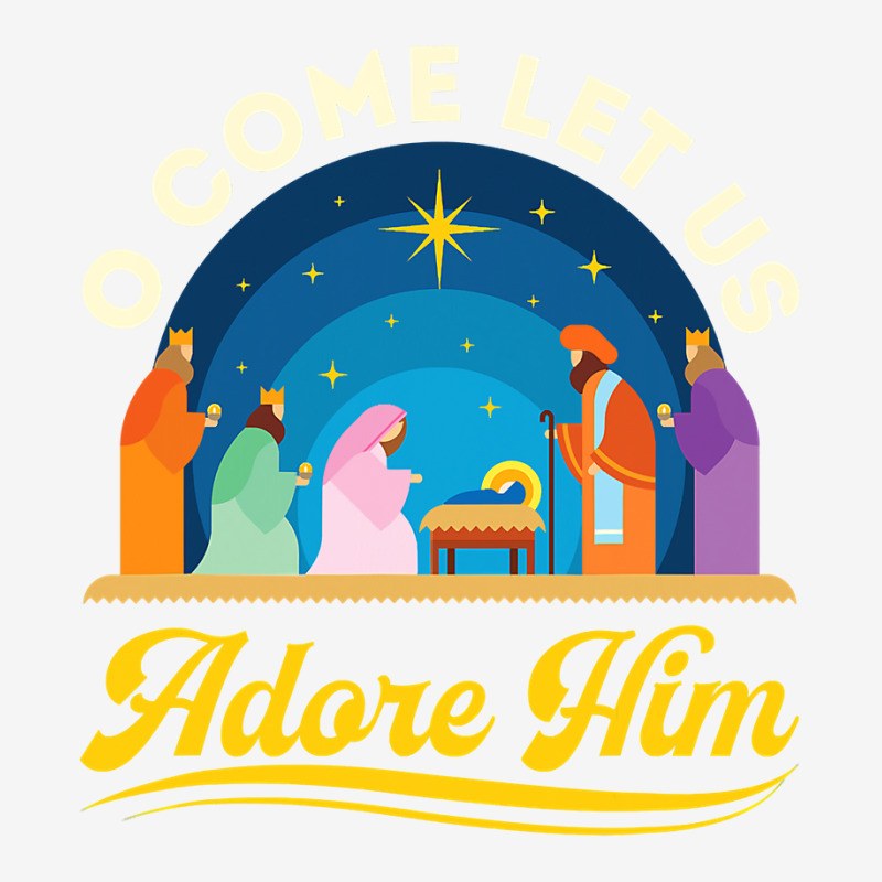 O Come Let Us Adore Him Christmas Nativity Jesus Christian Adjustable Cap by AlejandroArtist | Artistshot