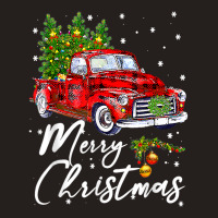 Merry Christmas Vintage Wagon Red Truck Pajama Family Party T Shirt Tank Top | Artistshot