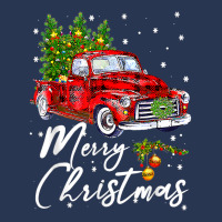 Merry Christmas Vintage Wagon Red Truck Pajama Family Party T Shirt Men Denim Jacket | Artistshot