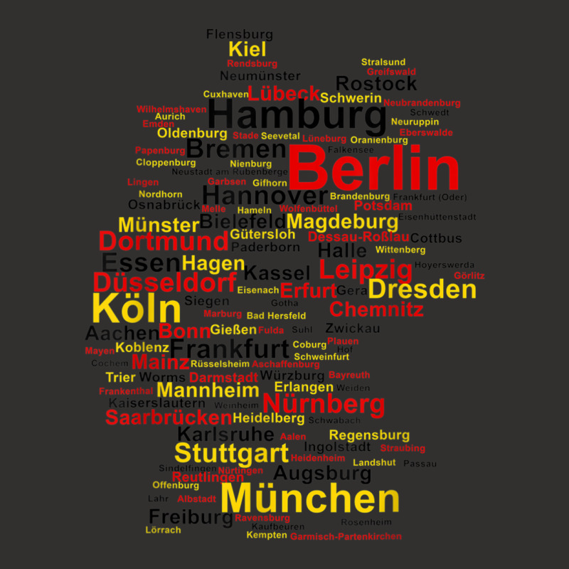 Germany Map Silhouette Towns Cities Flag Berlin Travel Champion Hoodie | Artistshot