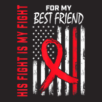 Go Red His Fight Best Friend Heart Disease Usa Flag Gifts T Shirt Vintage Cap | Artistshot