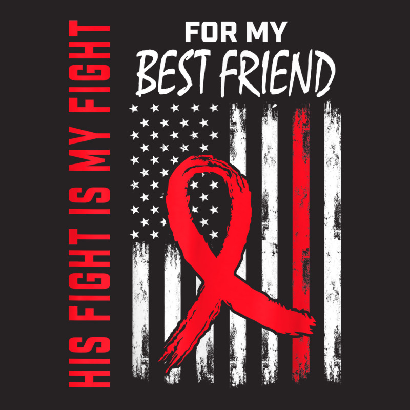 Go Red His Fight Best Friend Heart Disease Usa Flag Gifts T Shirt Vintage Cap by gswarnkab | Artistshot