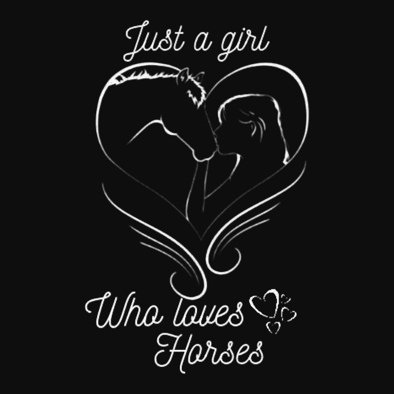 Limited Edition Girl Kissing Horse Just A Girl Who Loves Horses Crop Top by femalesbaubles | Artistshot