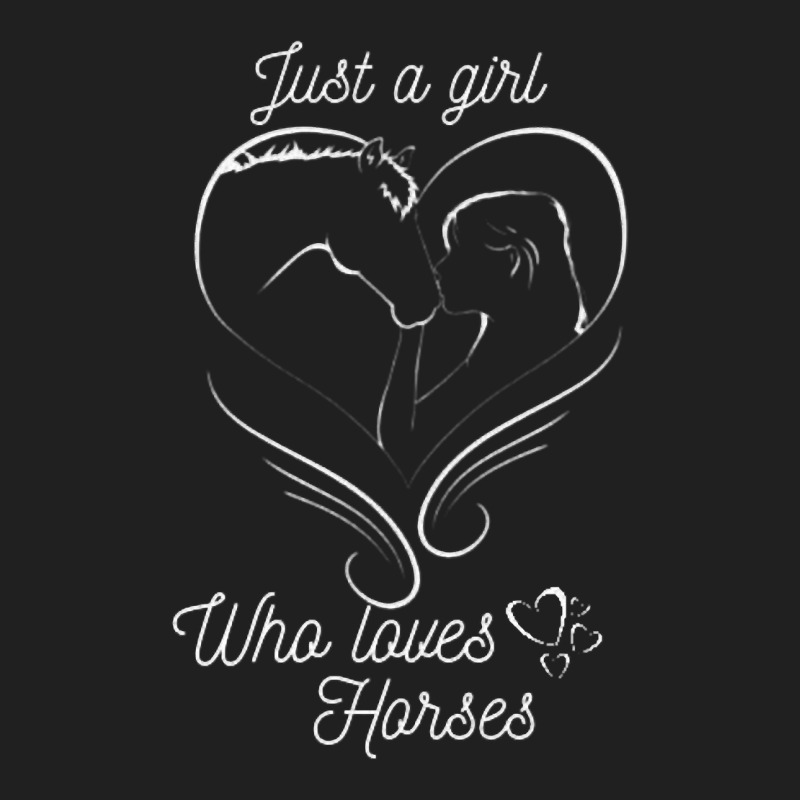 Limited Edition Girl Kissing Horse Just A Girl Who Loves Horses Ladies Polo Shirt by femalesbaubles | Artistshot