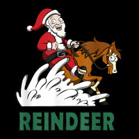 Reindeer Santa On A Reining Horse T Shirt Pocket T-shirt | Artistshot