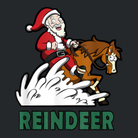 Reindeer Santa On A Reining Horse T Shirt Crewneck Sweatshirt | Artistshot