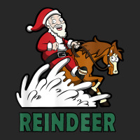 Reindeer Santa On A Reining Horse T Shirt Men's T-shirt Pajama Set | Artistshot