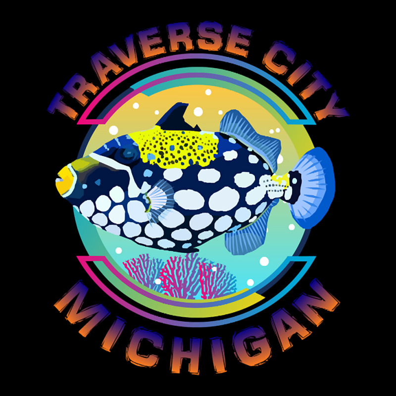 Traverse City Michigan Fishing Town, Clown Triggerfish With Colorful P Toddler Sweatshirt | Artistshot