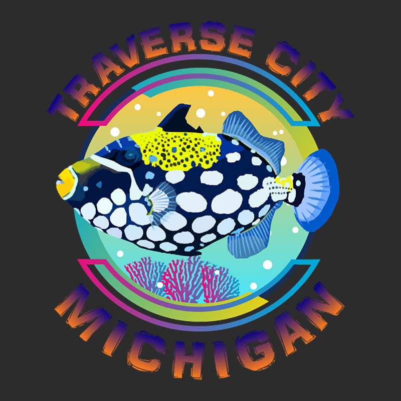 Traverse City Michigan Fishing Town, Clown Triggerfish With Colorful P Exclusive T-shirt | Artistshot