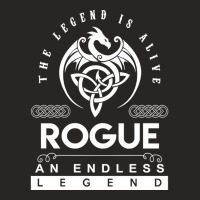 Limited Edition Rogue Name T Shirt - The Legend Is Alive - Rogue An En Ladies Fitted T-shirt | Artistshot