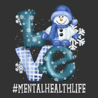 Mental Health Love Snowman Funny Winter Season Christmas T Shirt Baby Bodysuit | Artistshot