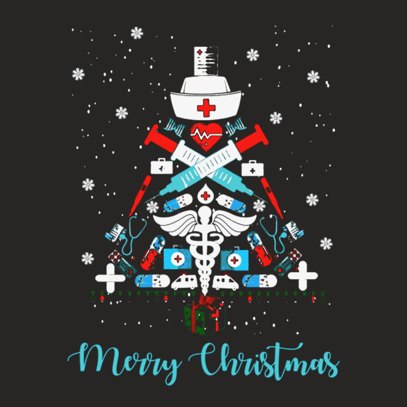 Hristmas Tree Medical Tools Ladies Fitted T-Shirt by nobita1990_store | Artistshot