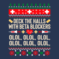 Deck The Halls With Beta Blockers Nurse Ugly Christmas Ladies Denim Jacket | Artistshot