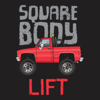 Square Body Lift Red T-shirt | Artistshot