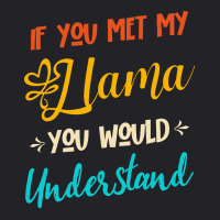 Funny Family Quotes T  Shirt If You Met My Llama You Would Understand Youth Tee | Artistshot