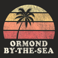 Ormond-by-the-sea Fl Vintage 70s Retro Throwback Ladies Fitted T-shirt | Artistshot