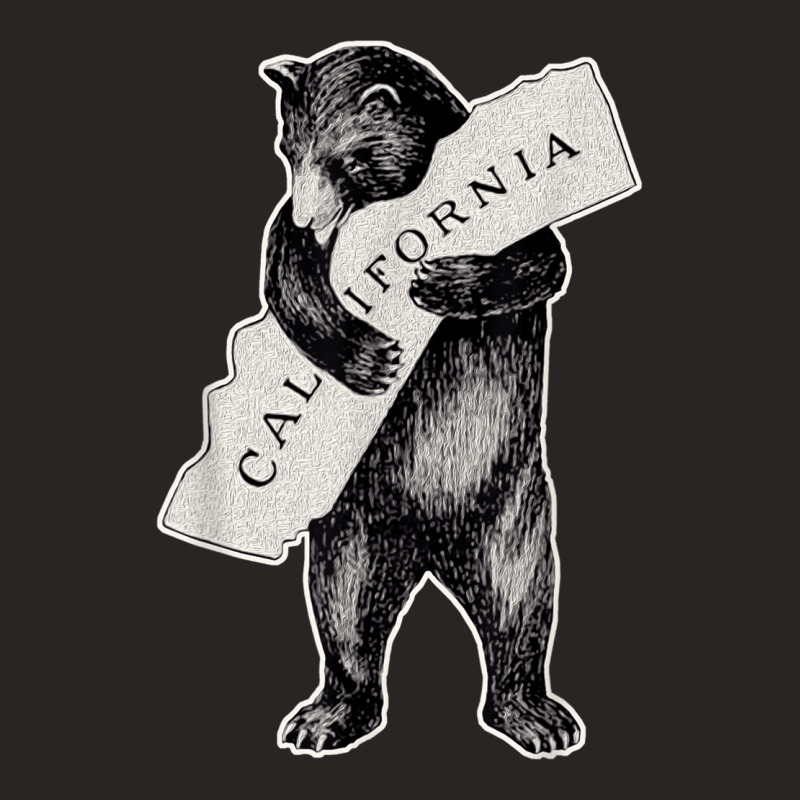 I California Love  Artretro Cali Bear Hug California 1 Ladies Fitted T-Shirt by MaragretPolino | Artistshot