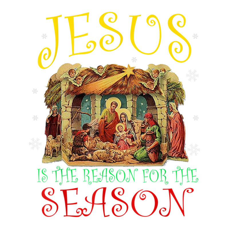 Christmas Nativity Jesus Is The Reason For The Season Manger T Shirt Youth Zipper Hoodie by choninzel | Artistshot