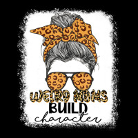 Weird Moms Build Character Leopard Messy Bun Mother's Day Graphic T-shirt | Artistshot