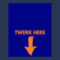 Twerk Here Graphic Men Denim Jacket | Artistshot