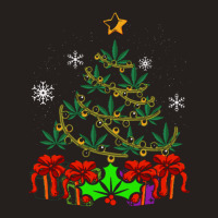 Annabis Christmas Marijuana Weed Leaf Light Up Tr Tank Top | Artistshot