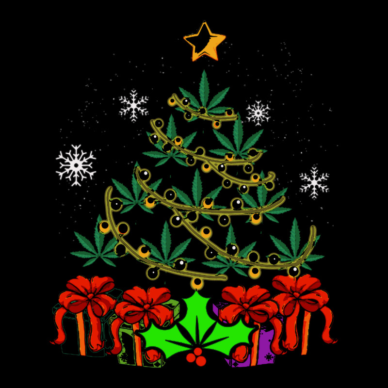 Annabis Christmas Marijuana Weed Leaf Light Up Tr Lightweight Hoodie by nobita1990_store | Artistshot