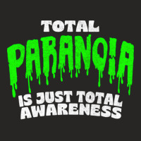 Total Paranoia True Crime Fanatic Quote Ladies Fitted T-shirt | Artistshot