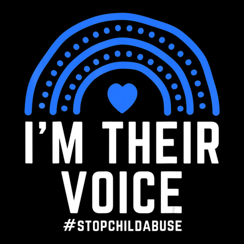 Hot Trend I'm Their Voice Heart Child Abuse Awareness Month Prevention Graphic Youth T-shirt by behindcedar22 | Artistshot