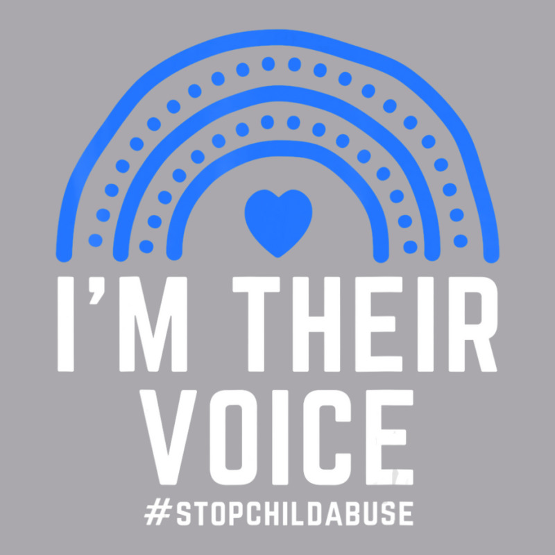 Hot Trend I'm Their Voice Heart Child Abuse Awareness Month Prevention Youth 3/4 Sleeve by behindcedar22 | Artistshot