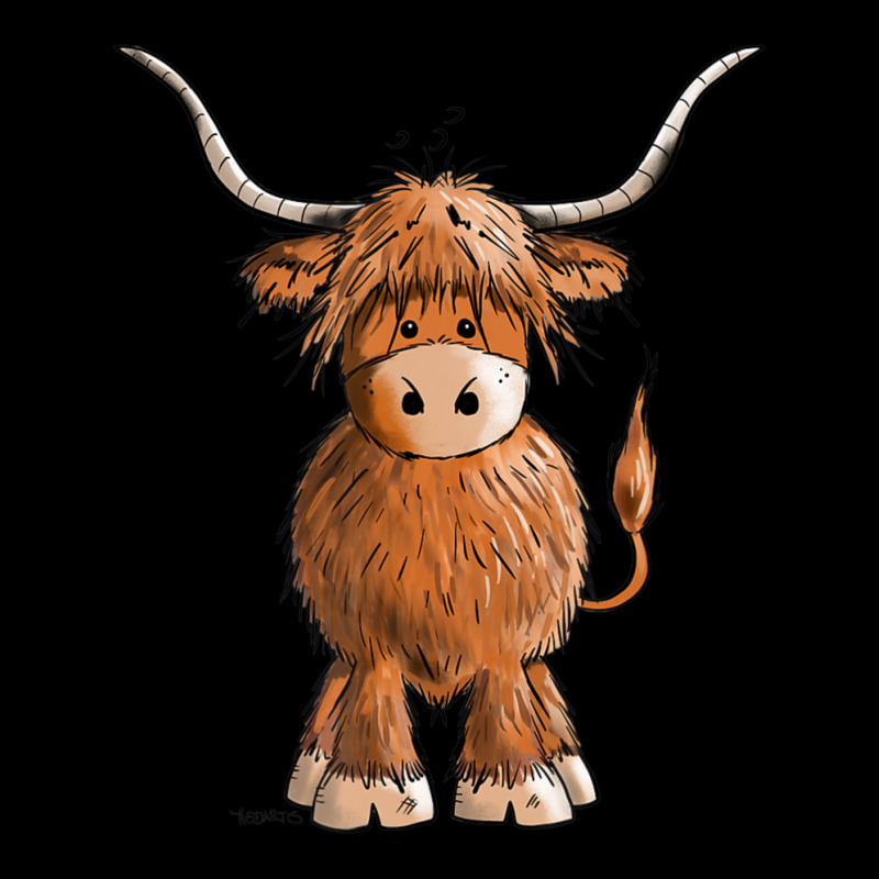 Hot Trend Cute Hairy Scottish Highland Cow Men Kids Men's Long Sleeve Pajama Set | Artistshot