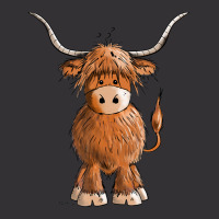 Hot Trend Cute Hairy Scottish Highland Cow Men Kids Vintage Hoodie | Artistshot