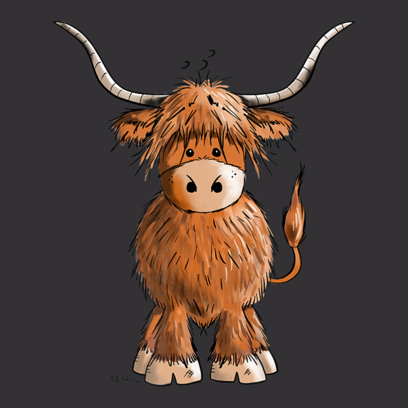 Hot Trend Cute Hairy Scottish Highland Cow Men Kids Vintage Hoodie | Artistshot