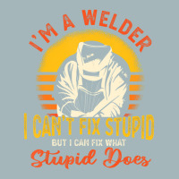 Limited Edition I'm A Welder I Can't Fix Stupid Sarcasm Humor Welding Unisex Sherpa-lined Denim Jacket | Artistshot