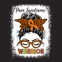 Pain Syndrome Warrior Messy Bun Orange Ribbon Leopard Women Vintage Cap | Artistshot