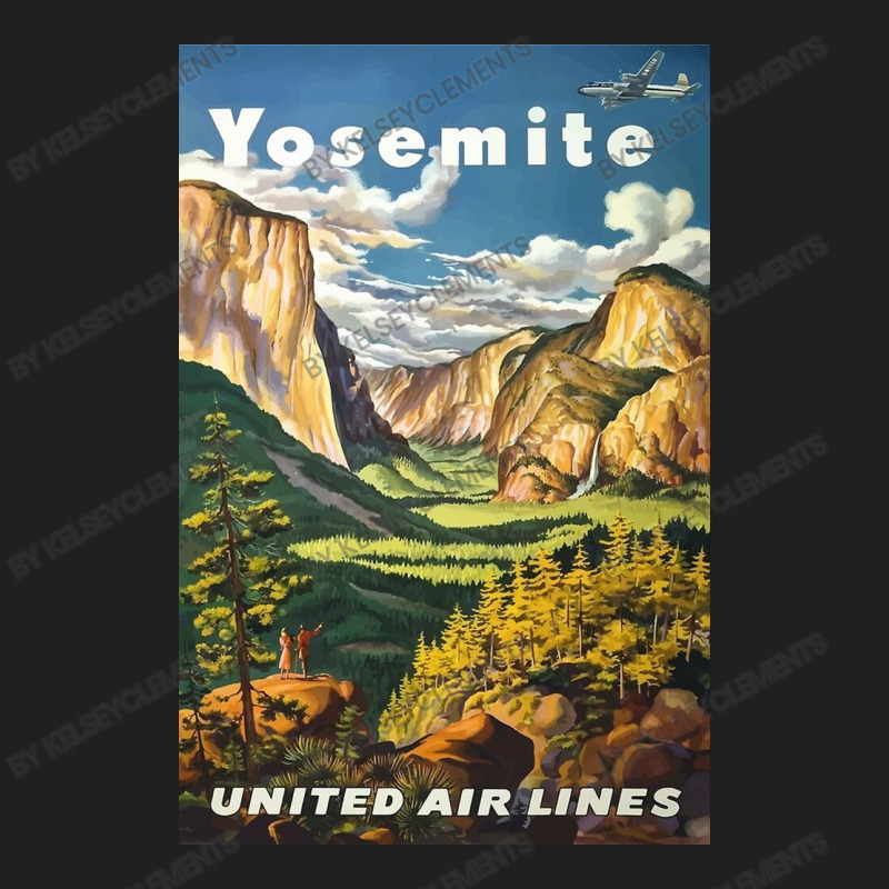 Vintage Travel Yosemite National Park T-Shirt by kelseyclements | Artistshot