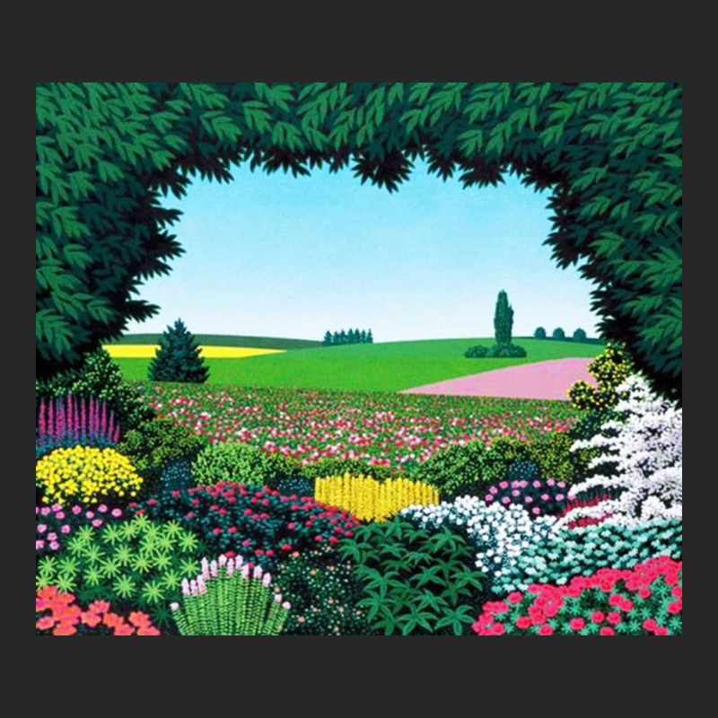 Beautiful Garden Full Of Colorful Flowers   Hiroshi Nagai Men's T-shirt Pajama Set by dougbunger | Artistshot